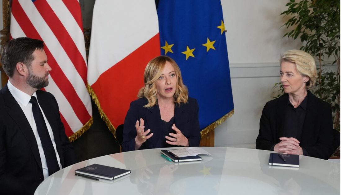 vance-takohet-me-von-der-leyen,-shpreson-t’i-coje-perpara-bisedimet-tregtare
