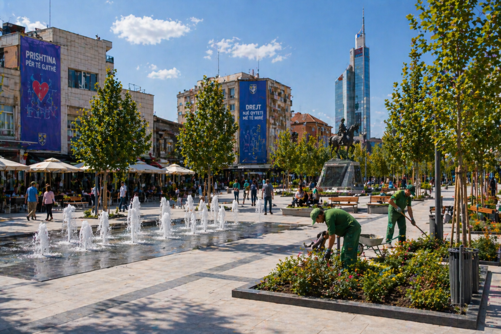 Kosovo Municipalities Continue Urban Renewal Projects Across City Centers