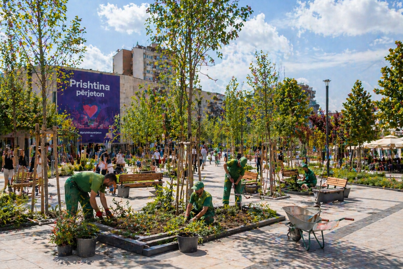 Kosovo Expands Green Public Spaces Through New Urban Projects